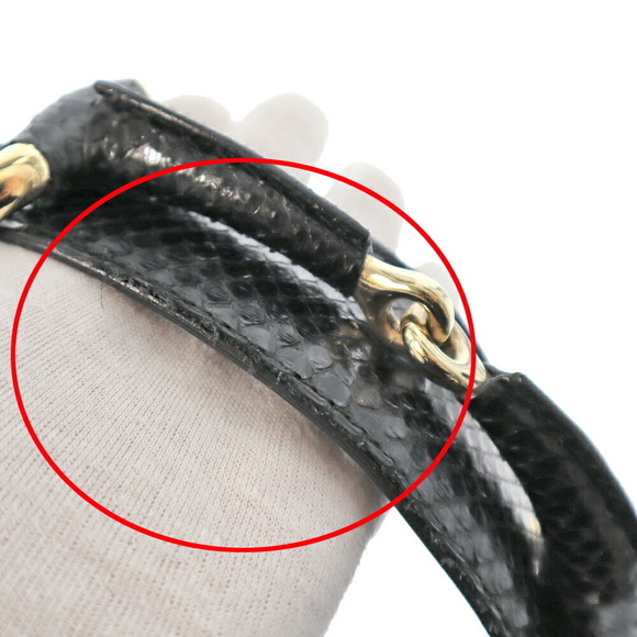 Gucci Handbag Python Leather Black - Picture 8 of 13